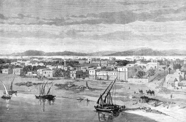 Dongola, in the Soudan, the birthplace of the Mahdi, from a sketch by Mr. Bakewell, 1883. Creator: Unknown.