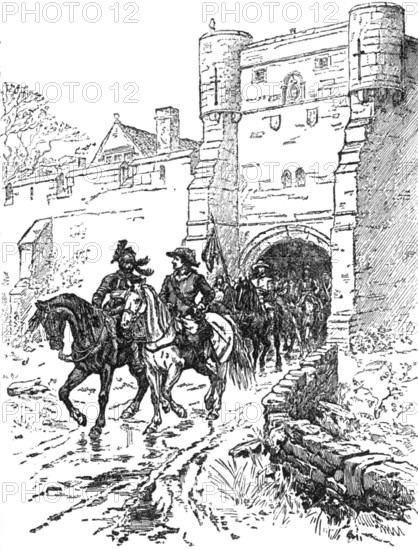 Cromwell at Bootham Bar by Ernest Crofts.:...Institute of Painters in Oil Colours, 1883. Creator: Dawson.