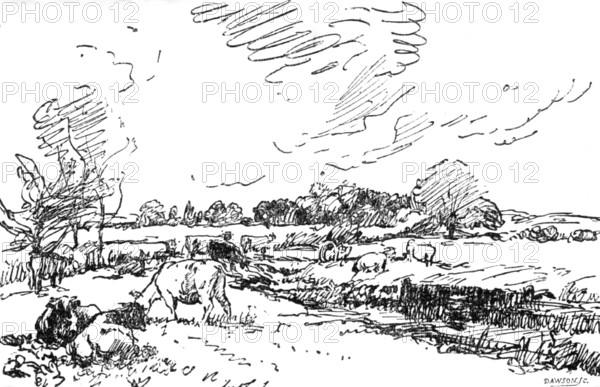 A Sussex Pastoral by Mark Fisher.:...Institute of Painters in Oil Colours, 1883. Creator: Unknown.