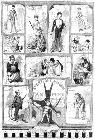 Everyone His Own Pantomime, 1883. Creator: Unknown.