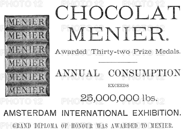 Chocolat Menier, 1883. Creator: Unknown.