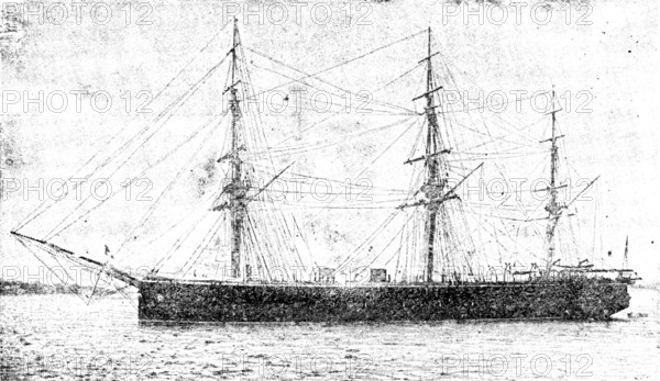 H.M.S. Raleigh, 1890. Creator: Unknown.