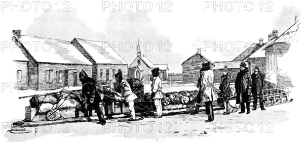 Lord Lonsdale’s travels in the Arctic regions...: York Factory, west coast of Hudson's Bay, 1890. Creator: Unknown.