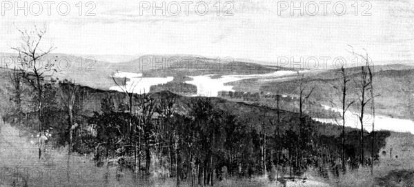 Lord Lonsdale’s Travels in North America: forks of the Peace and Smoky Rivers, 1890. Creator: Unknown.