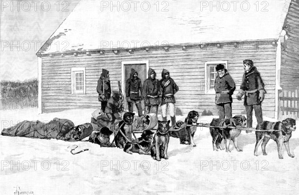 Lord Lonsdale’s Travels in North America: Oxford House, between Norway House and York Factory, 1890. Creator: Unknown.