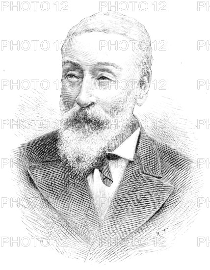 The late Lieutenant-Colonel P. T. French, Chairman of Bombay, Baroda, & Central India Railway, 1890 Creator: R. Taylor.