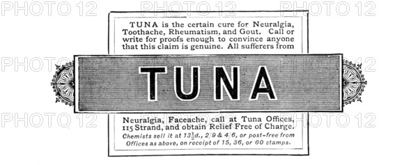 Advertisement for Tuna, 1890. Creator: Unknown.