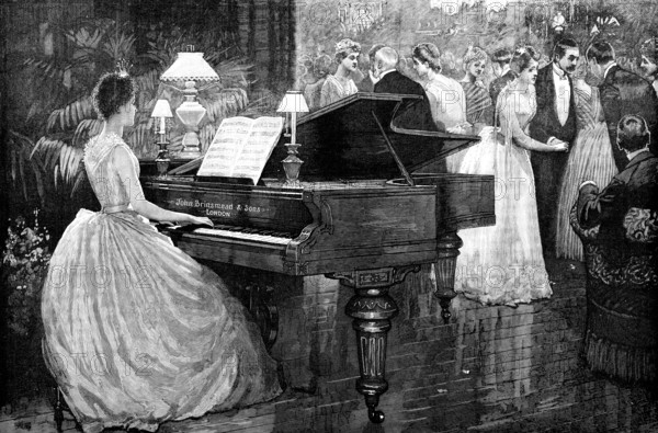 Advertisement for John Brinsmead and Sons, Pianoforte Makers, 1890. Creator: Unknown.