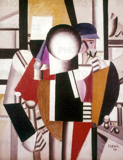 'The Three Comrades' ('Les trois camarades'), 1920. Creator: Fernand Leger.