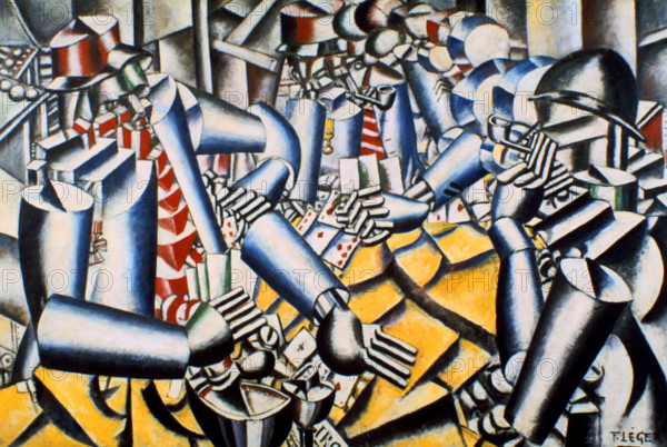 'Soldiers Playing at Cards', 1917.  Creator: Fernand Leger.