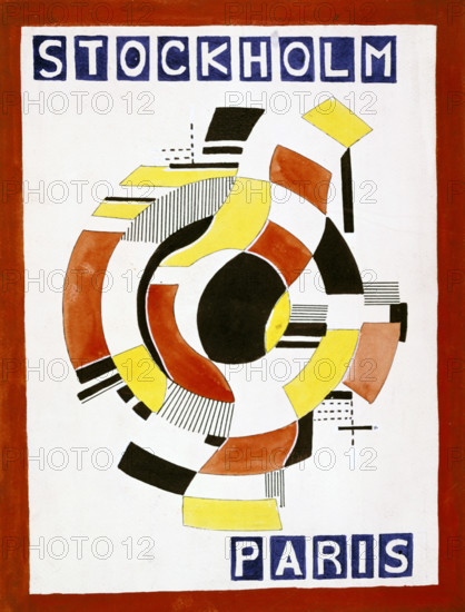 The Cover of the Souvenir Program for the Balle. Detail, 1922. Creator: Fernand Leger.