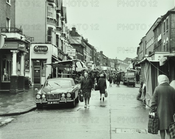 General view of High Street, Walthamstow, the longest street market in Europe, London, 1972. Creator: Unknown.