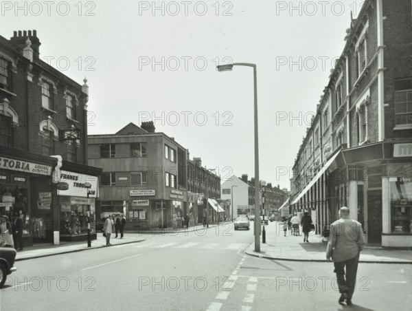 General view of Hoe Street, Walthamstow, London, 1970. Creator: Unknown.