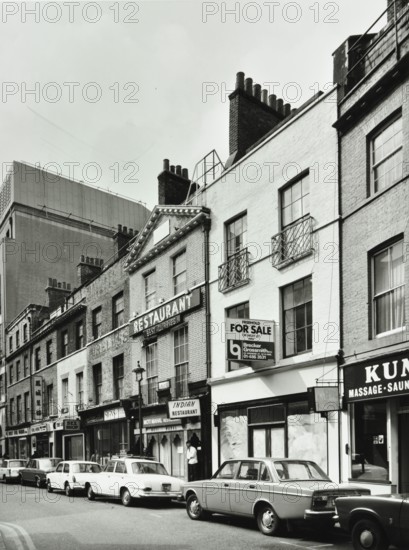 14-19 Lisle Street, Westminster LB, London: front elevations, 1975. Creator: Unknown.