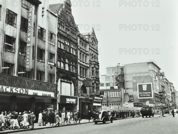 175-197 Oxford Street, Westminster LB, London: front elevations, 1955. Creator: Unknown.