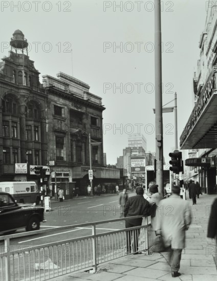 1-5 Tottenham Court Road, Westminster LB, London: looking north, 1975. Creator: Unknown.