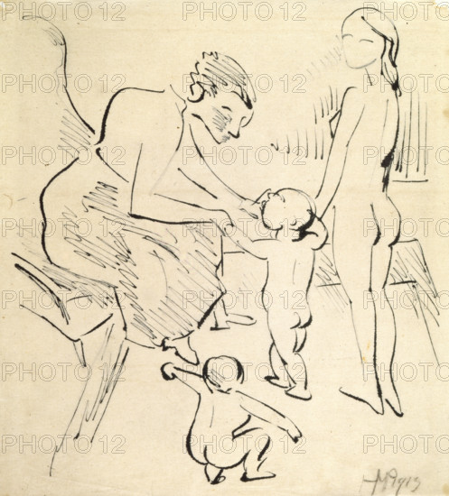 'The Family', 1913.  Creator: Max Pechstein.