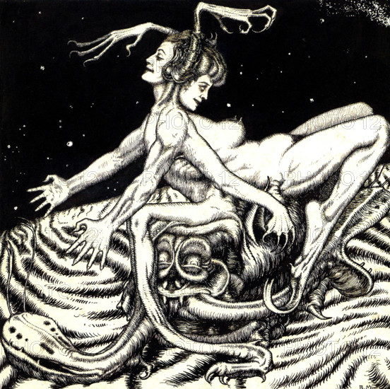 'Ecstasy', 1907.  Creator: Vasyl' Masyutin.