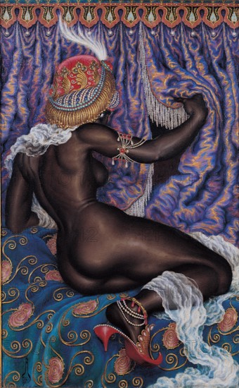Négresse, 1927. Creator: Nikolay Kalmakov.