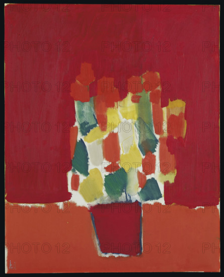 Fleurs rouges, 1952. Creator: Nicolas de Staël.