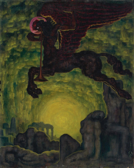L'appel mystérieux, 1924. Creator: Nikolay Kalmakov.