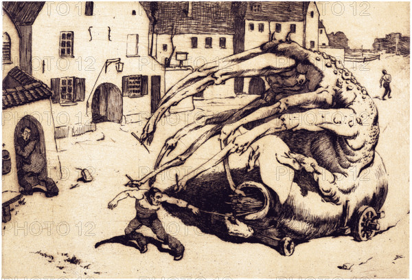 The Conscience, 1911. Creator: Vasyl' Masyutin.