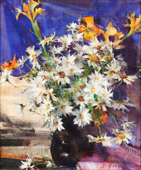 Daisies, Between 1930 and 1940. Creator: Nikolay Feshin.