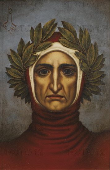 Portrait of Dante Alighieri (1265-1321), 1936. Creator: Nikolay Kalmakov.
