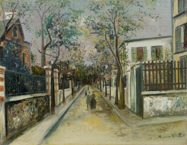 Rue au Pré-Saint-Gervais, ca 1921. Creator: Maurice Utrillo.