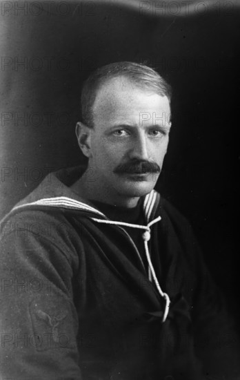 Unknown man in Air Force uniform, c1910s. Creator: Robert Augustus Henry L'Estrange.