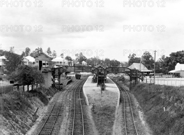 Railway Station Toowong, Brisbane, Queensland, 1905. Creator: Ernest Melville.