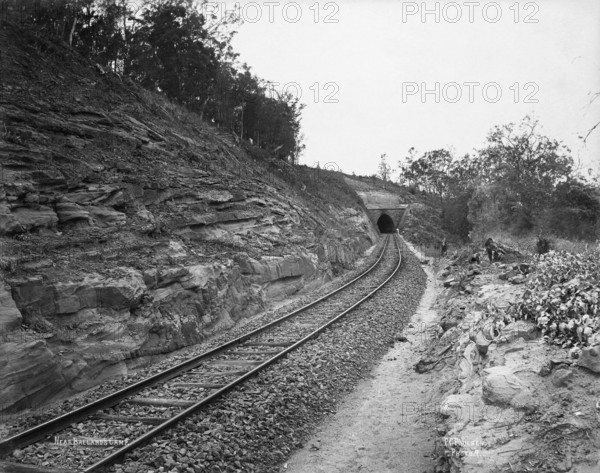 Toowoomba Range tunnel near Ballard's Camp, c1894. Creator: Poul C Poulsen.