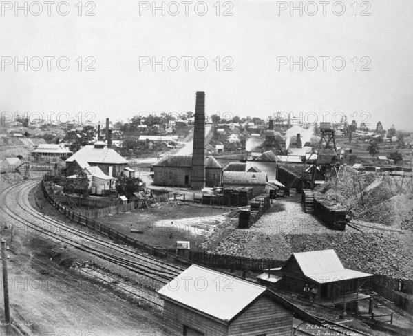 Gympie Phoenix Prospector mine, 1894. Creator: Poul C Poulsen.