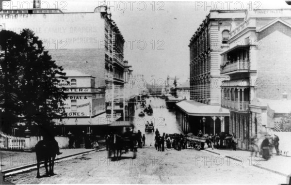 Edward Street in Brisbane, 1893. Creator: Unknown.