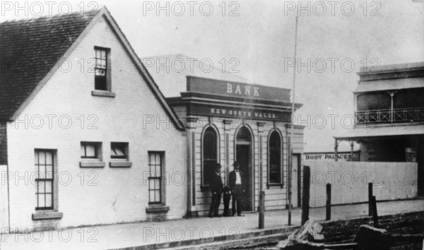 First Bank of New South Wales in Fortitude Valley, Brisbane, c1890. Creator: Unknown.