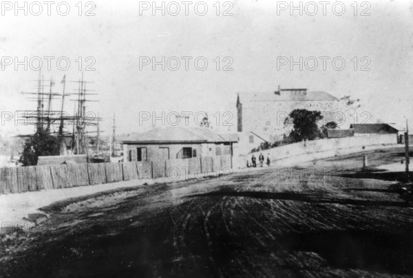 First Customs House on the Brisbane River, c1873. Creator: Unknown.