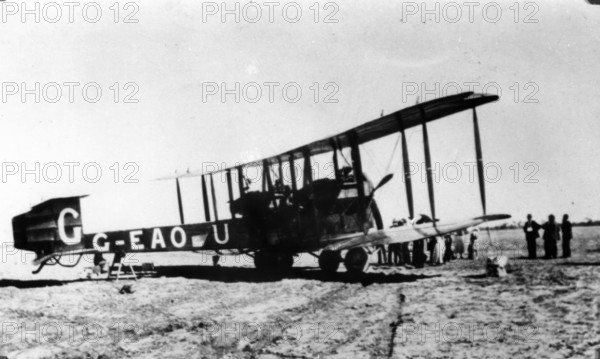 Aircraft in which Sir Ross and Sir Keith Smith flew from England to Australia in 1919. Creator: Unknown.