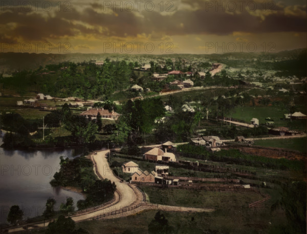 Hamilton Road, Brisbane, looking towards Bowen Hills, 1883. Creator: Unknown.