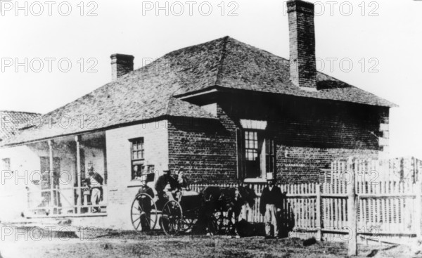 Brisbane General Hospital, George Street, Brisbane, 1865. Creator: Unknown.
