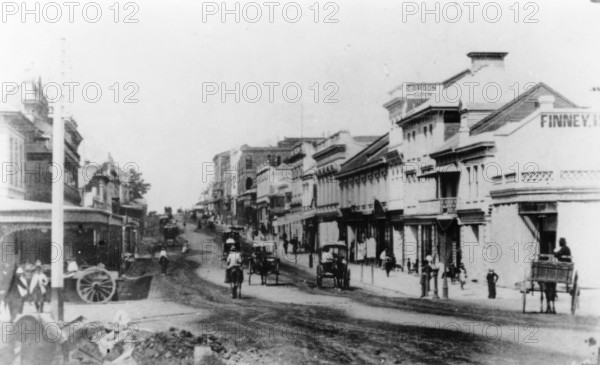 Queen Street from Edward Street, c1870. Creator: Unknown.