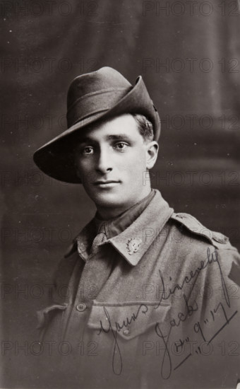 Postcard to Mrs Nugent, Barney's mother, from 'Jack, 4 September 1917. Creator: Murphy.