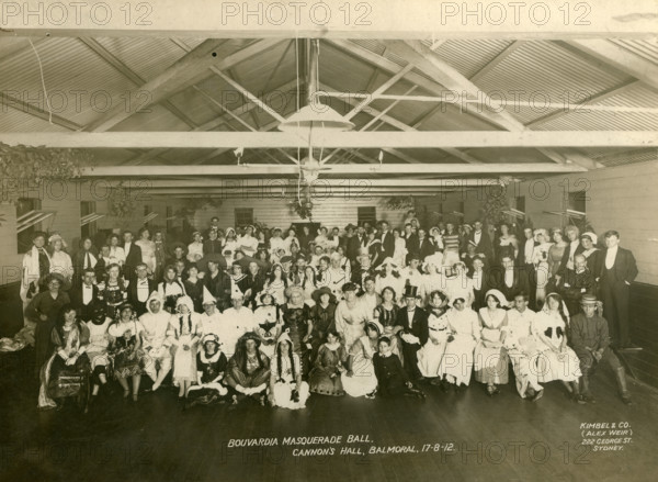 Bouvardia Masquerade Ball, Cannon's Hall, Mosman, 1912. Creator: Unknown.