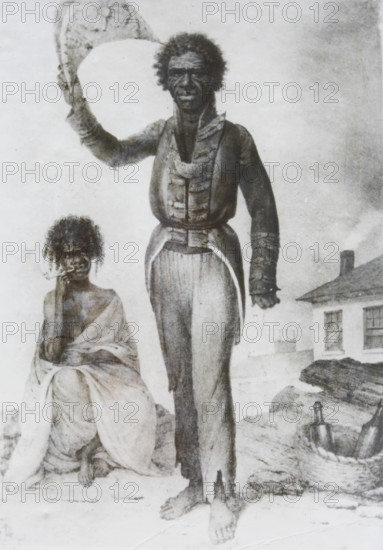 Bungaree, Native Chief of New South Wales, 1830. Creators: Unknown, Augustus Earle.