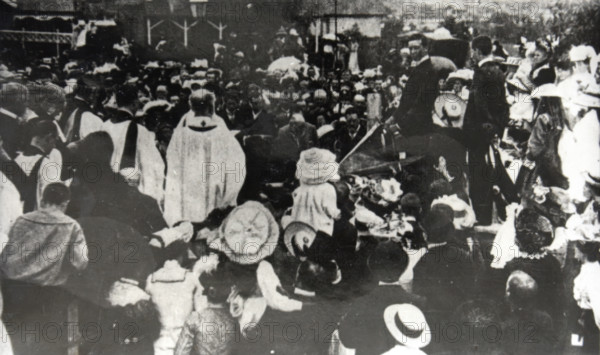 Foundation stone laying, St. Clement's Church, Mosman, 1902. Creator: Unknown.