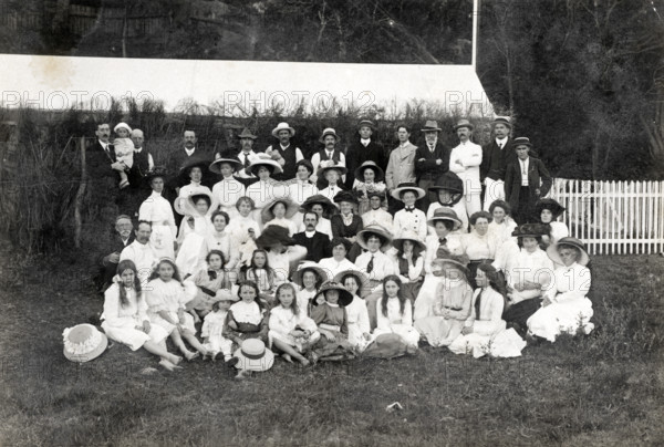 Congregational Church members picnic, c1910. Creator: Unknown.