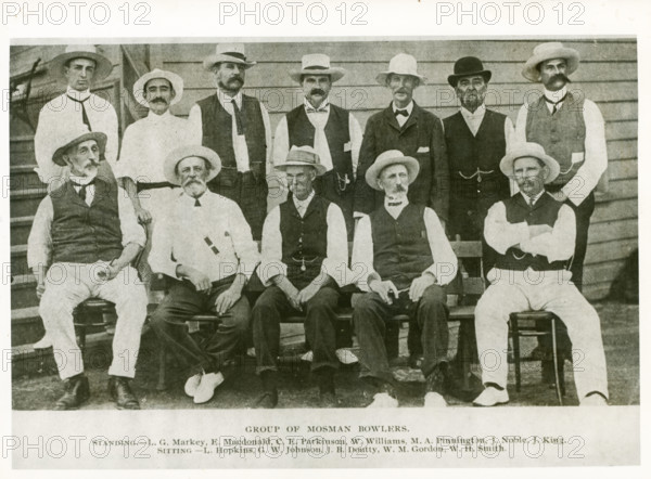 Mosman bowlers, c1905. Creator: Unknown.
