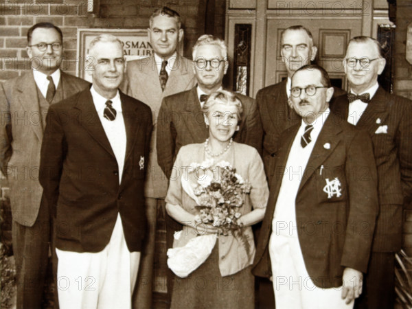 Mosman Library's last day at the Belmont Road premises, 11 October 1952. Creator: Unknown.