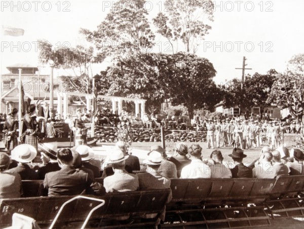Opening ceremony, Garden of Remembrance, Mosman Park, 1952. Creator: Unknown.