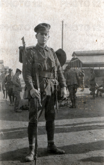 Australian soldier, either at Zeitoun or at Aerodrome, Egypt, 1916. Creator: Unknown.