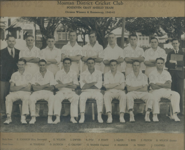 Mosman District Cricket Club. Creator: Unknown.
